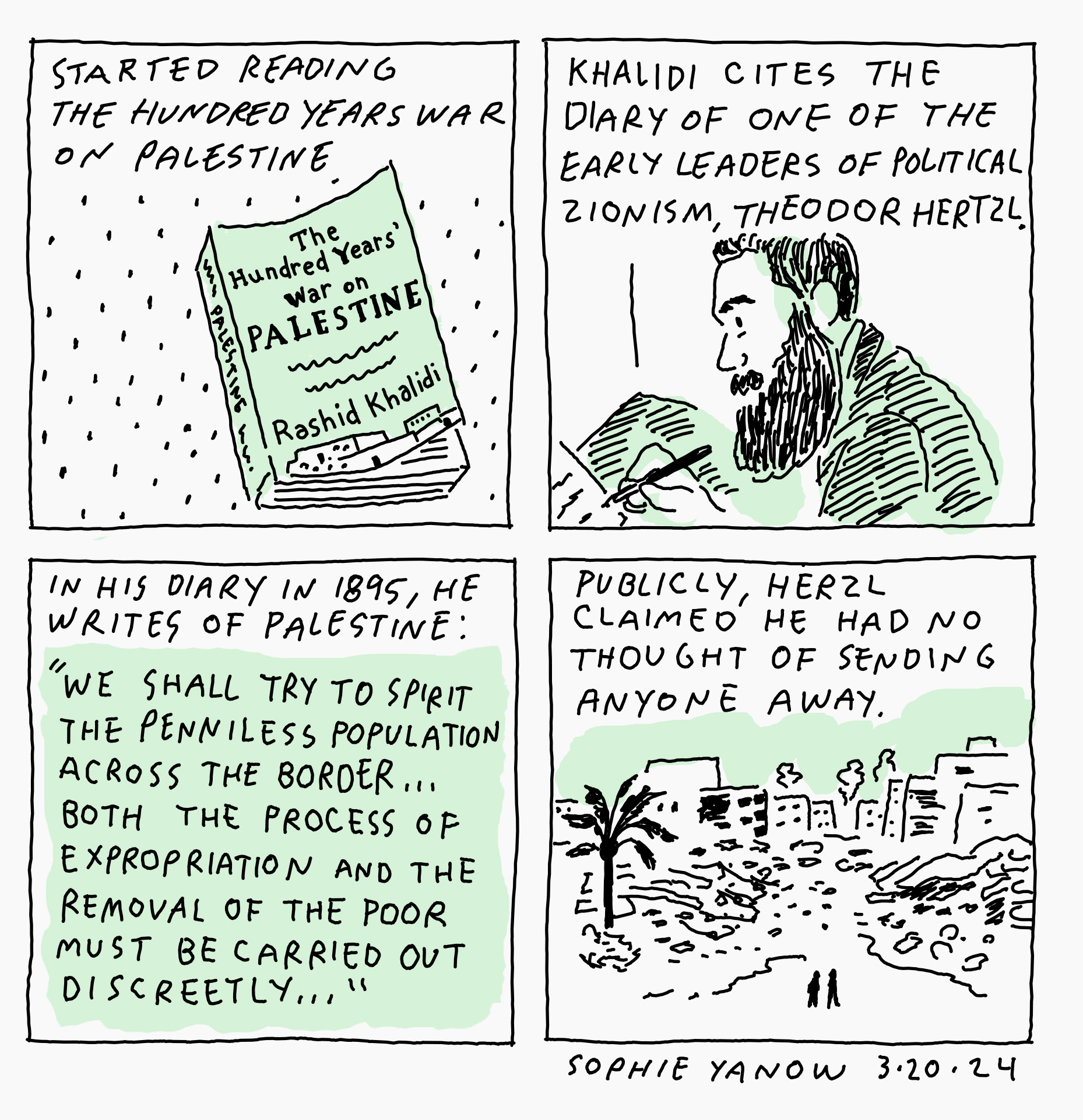 A comic about Theodor Herzl.