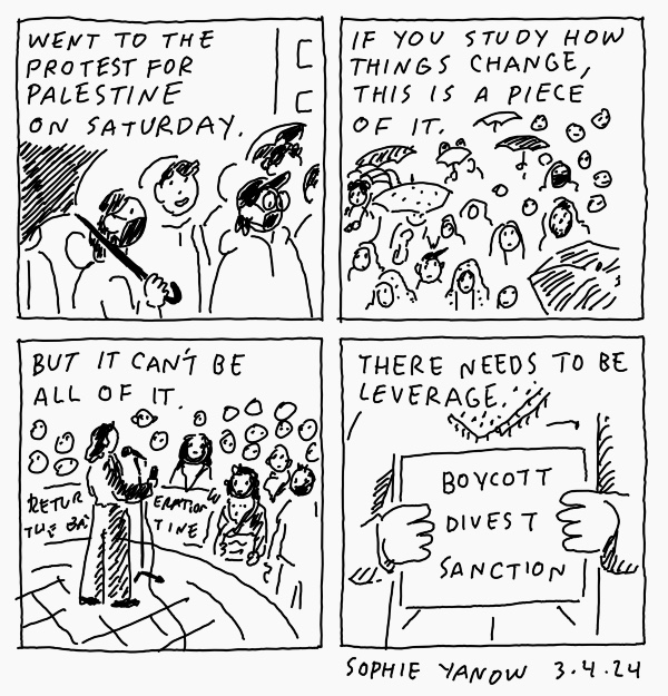 A comic about BDS.